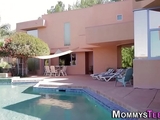 Stepmom and teens in 3way